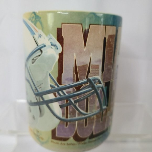Vintage 1995 Miami Dolphins Xpres Coffee Mug Rustic NFL Football Photo Joe Sohm - Picture 3 of 14